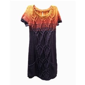 Free People | 100% Cotton Cable Knit Sweater Dress